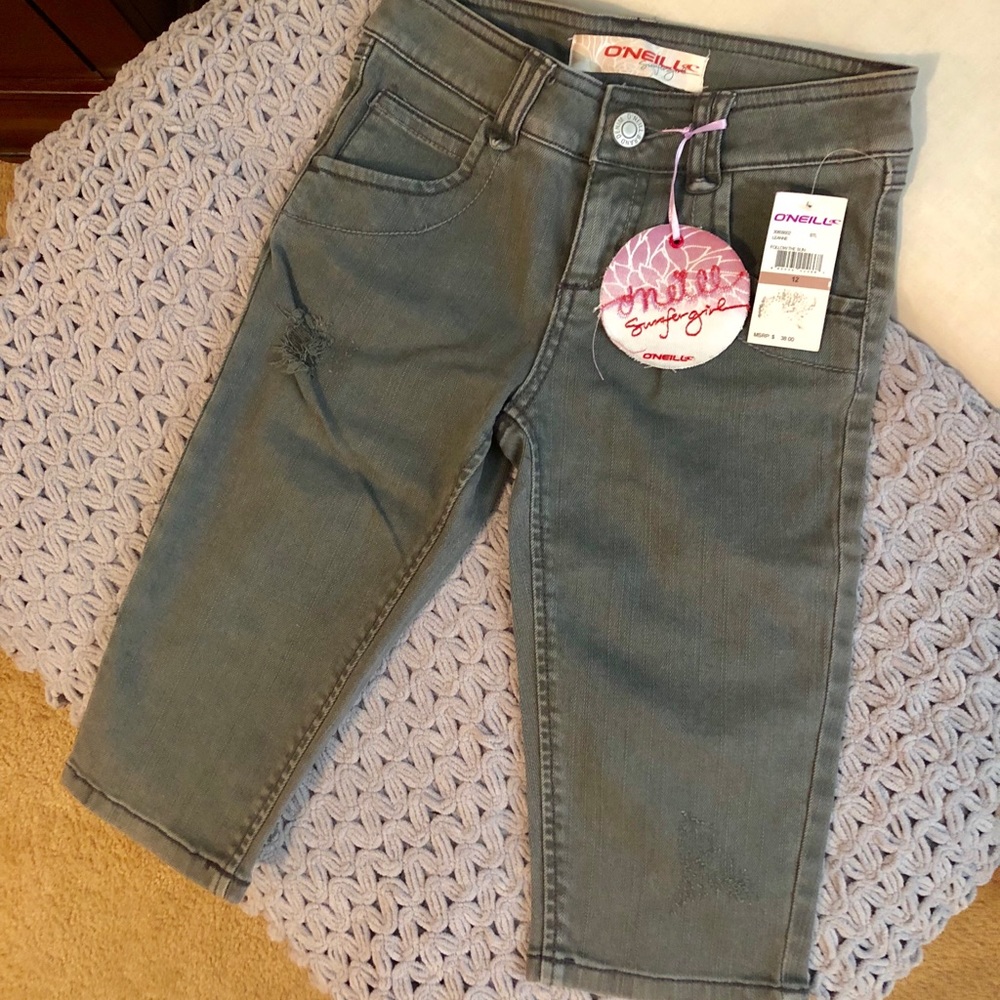 NWT O’Neill girls denim capris 🏄🏼‍♀️